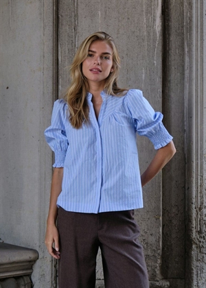 Diana stripy stone bluse Lyseblå Neo Noir 